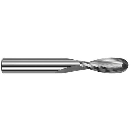 Harvey Tool End Mill for Plastics - Ball Upcut - 2 Flute 0.0625" (1/16) Cutter DIA x 0.2500" (1/4) Length of Cut 784662